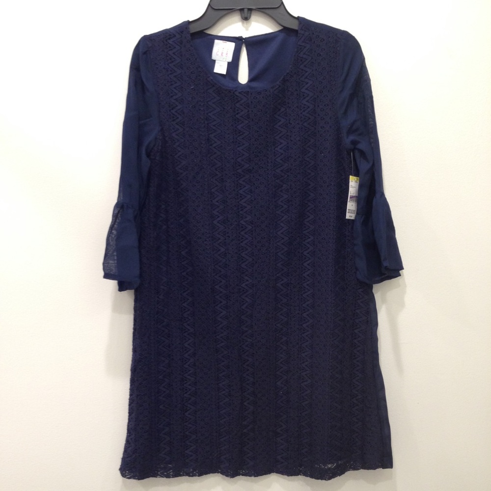 NWT Girls Lace Chiffon Dress